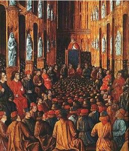 Concile de Clermont - Pape Urbain II lançant la première croisade